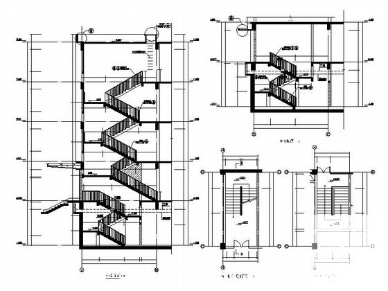 4层办公楼建筑CAD施工图纸 - 3