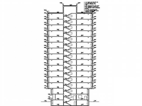 15层办公楼建筑施工CAD图纸（效果图纸） - 1