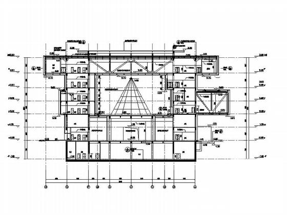 旅游服务中心5层办公楼建筑施工CAD图纸 - 1