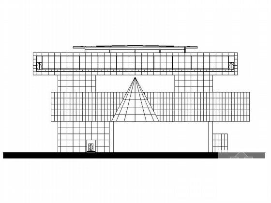 旅游服务中心5层办公楼建筑施工CAD图纸 - 3