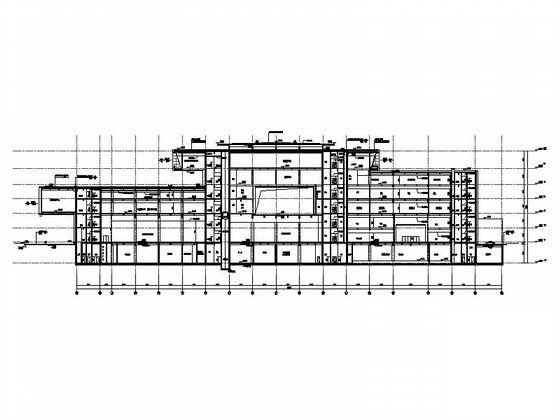 旅游服务中心5层办公楼建筑施工CAD图纸 - 5