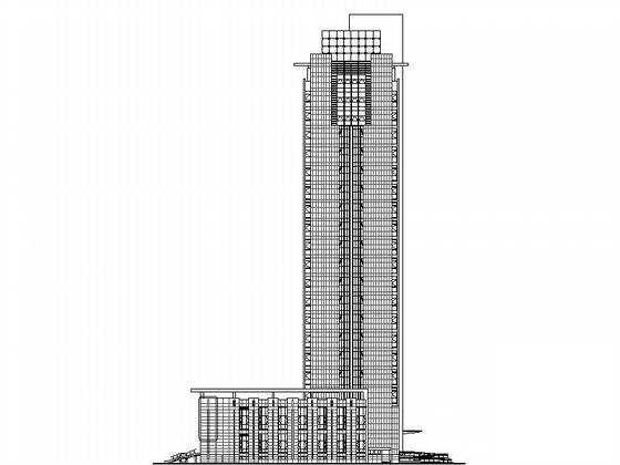 税务局21层办公楼建筑施工CAD图纸 - 3