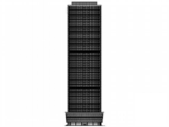 48层商务办公楼建筑施工CAD图纸 - 2