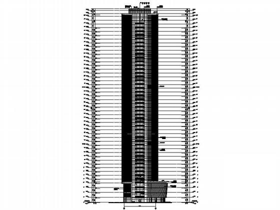 48层商务办公楼建筑施工CAD图纸 - 4