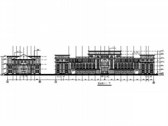 5层欧式风格行政办公楼建筑方案设计CAD图纸 - 2