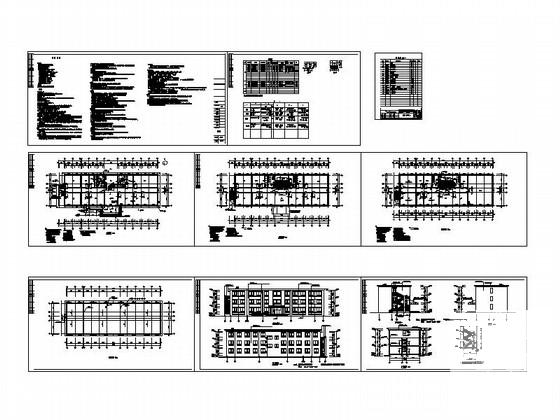 3层办公楼建筑方案设计CAD图纸 - 1