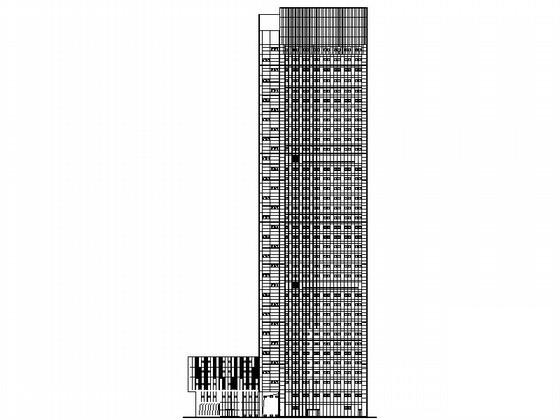 37层现代风格国际贸易中心办公楼建筑CAD施工图纸 - 1