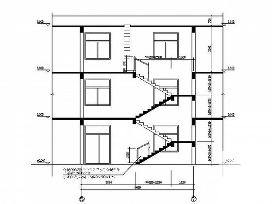 5层现代风格小型办公楼建筑施工CAD图纸(含设计说明) - 3