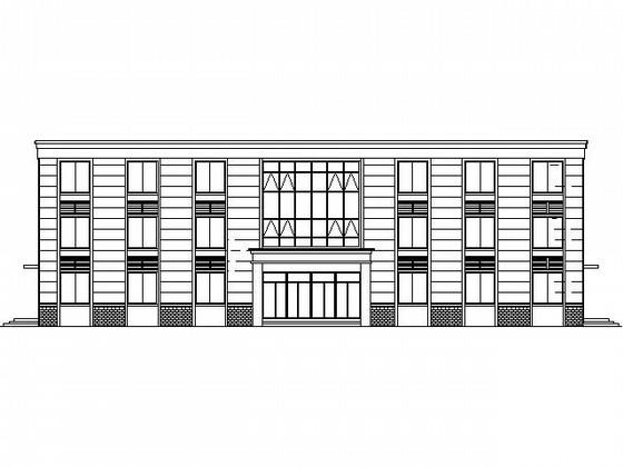 5层现代风格小型办公楼建筑施工CAD图纸(含设计说明) - 4
