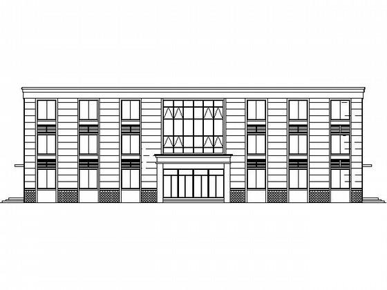 5层现代风格小型办公楼建筑施工CAD图纸(含设计说明) - 4