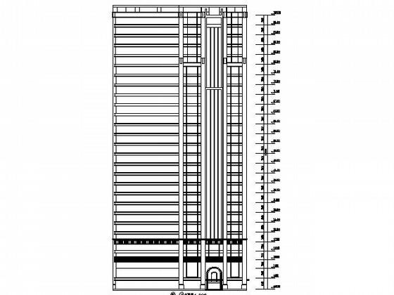 28层现代风格写字楼建筑方案设计(含8张图纸) - 1