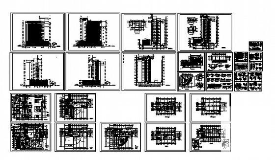 15层钢筋混凝土框架结构办公楼建筑施工CAD图纸(现代风格) - 2