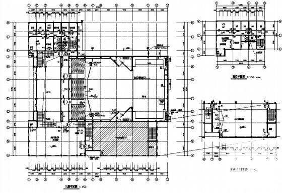 新古典欧陆风格部队框架结构3层科技训练用房建筑施工CAD图纸 - 3