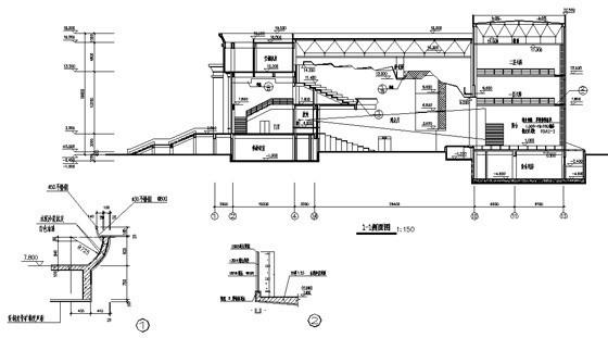 新古典欧陆风格部队框架结构3层科技训练用房建筑施工CAD图纸 - 5