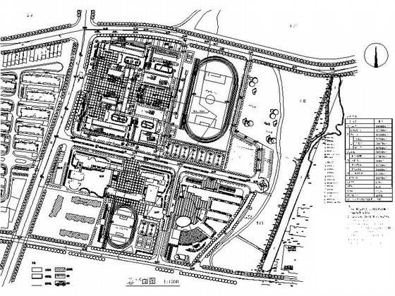 科技大学附属中学新校区规划总平面CAD图纸 - 1