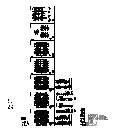 新古典欧陆风格职业技术学院7层办公楼建筑施工CAD图纸 - 5