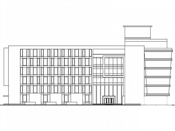 6层小型办公楼建筑方案设计CAD图纸 - 2