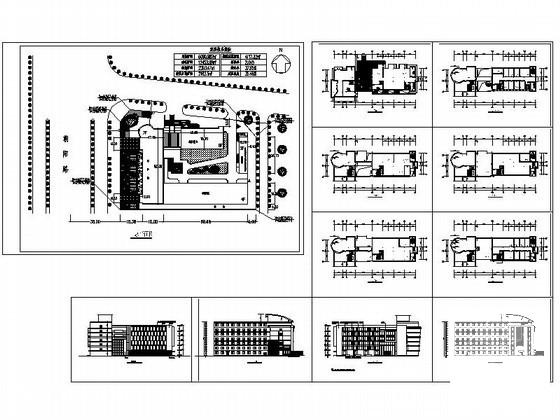 6层小型办公楼建筑方案设计CAD图纸 - 3