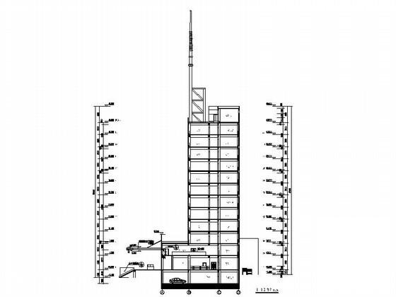 2层现代风格交警指挥中心建筑CAD施工图纸 - 4