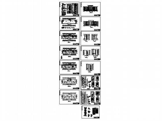 6层现代风格企业办公楼生产管理用房建筑施工CAD图纸 - 1