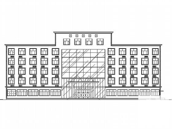 6层现代风格企业办公楼生产管理用房建筑施工CAD图纸 - 4