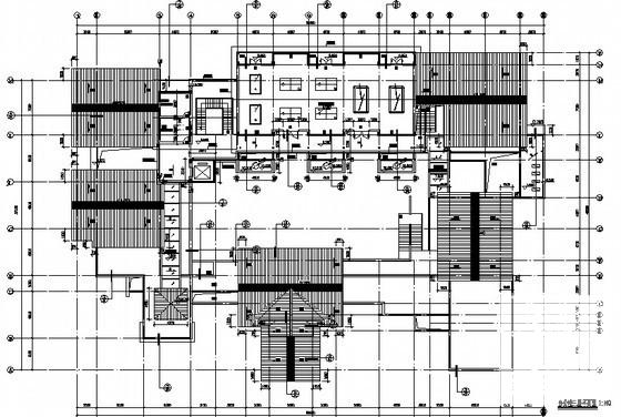 2层中式风格庭院式办公楼建筑施工方案(21张图纸) - 5