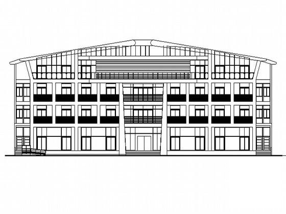 现代风格厂区4层企业办公楼建筑方案设计CAD施工图纸 - 4