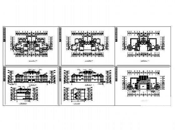 3层新古典欧陆风格别墅型办公楼建筑方案设计CAD图纸 - 2