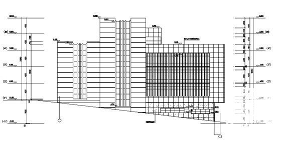 电力公司现代风格4层框架结构办公楼建筑施工CAD图纸 - 3