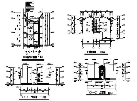 电力公司新中式2层综合楼2号楼建筑CAD施工图纸 - 3