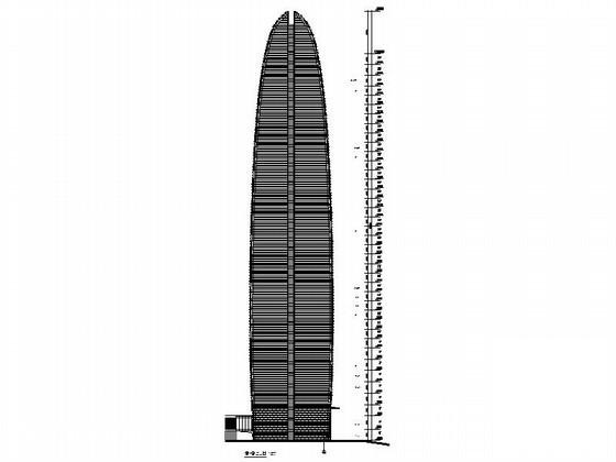 网络公司现代风格39层办公楼建筑CAD施工图纸 - 2