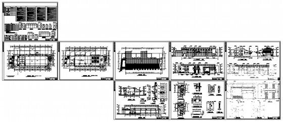2层中式风格综合楼1号楼建筑CAD施工图纸 - 1