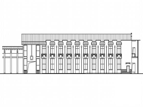 2层中式风格综合楼1号楼建筑CAD施工图纸 - 3