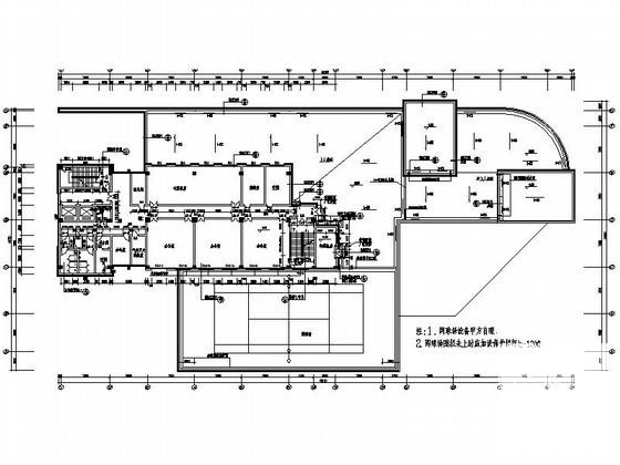 银行行政办公楼建筑CAD施工图_欧陆风格 - 4