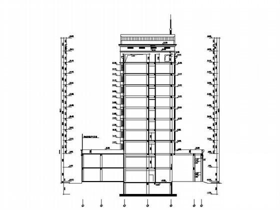 银行行政办公楼建筑CAD施工图_欧陆风格 - 5