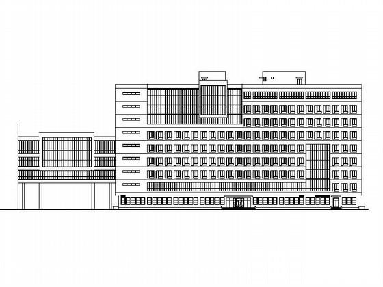现代风格基地研发中心办公楼建筑施工CAD图 - 5