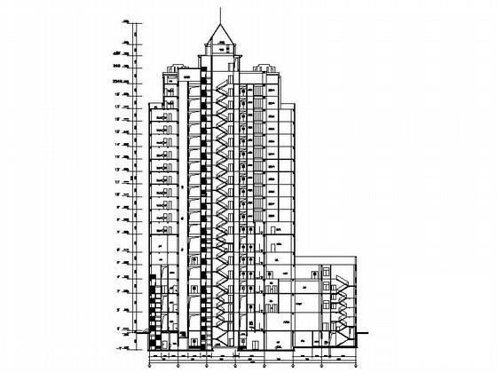 18层欧式商务办公楼建筑施工方案(22张图纸) - 3