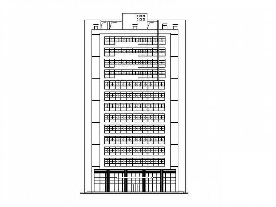 14层现代风格办公楼建筑施工方案 - 1