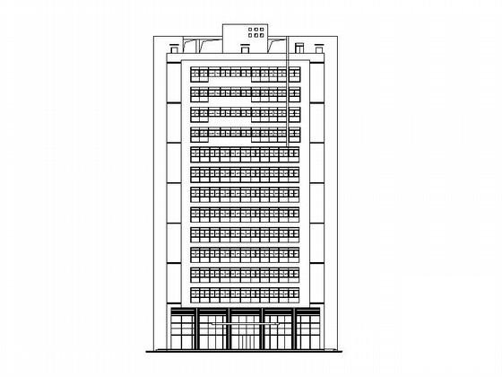 14层现代风格办公楼建筑施工方案 - 1