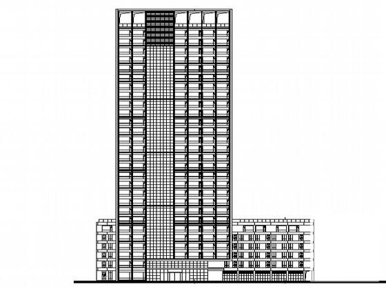 29层现代风格企业办公楼建筑CAD施工图纸 - 1