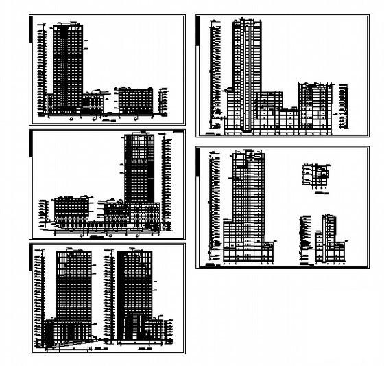 29层现代风格企业办公楼建筑CAD施工图纸 - 2