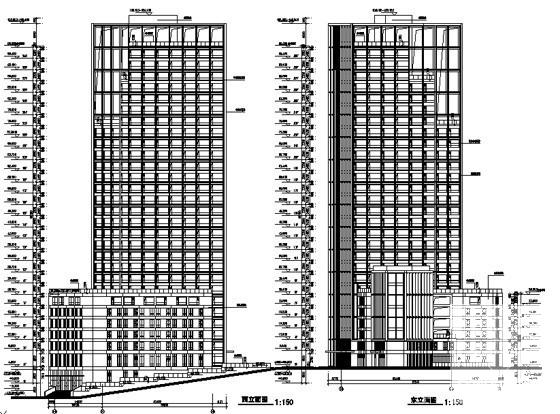 29层现代风格企业办公楼建筑CAD施工图纸 - 5