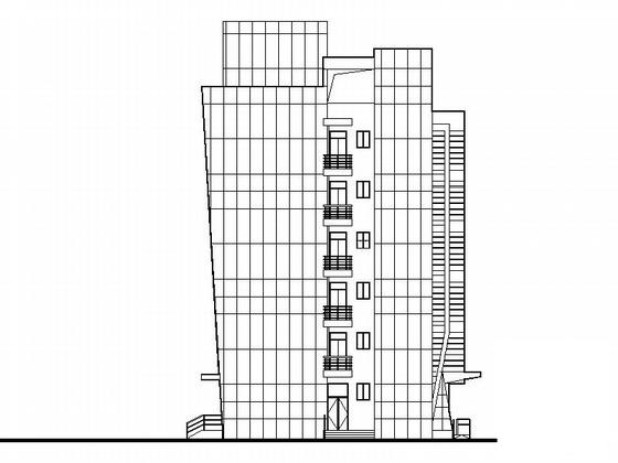 6层现代风格企业办公楼建筑施工套CAD图纸 - 1