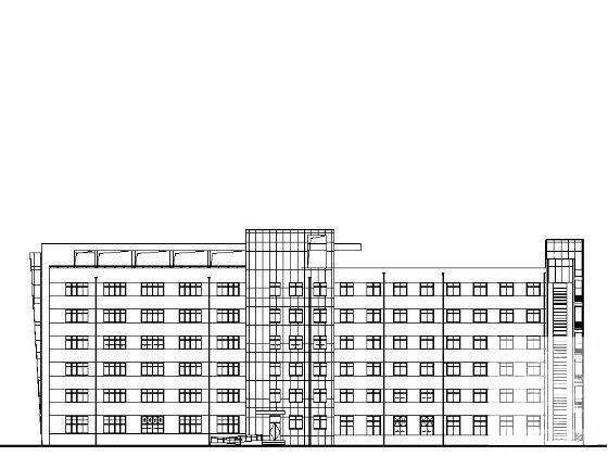6层现代风格企业办公楼建筑施工套CAD图纸 - 2