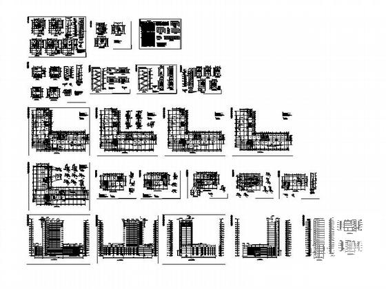 14层办公楼建筑CAD施工图纸 - 4