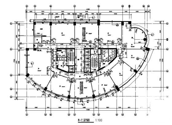 24层现代风格办公楼建筑施工CAD图纸（效果图纸及节能设计表） - 4