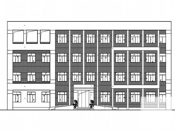 4层现代风格厂区办公楼方案设计施工图纸（含节能设计） - 1