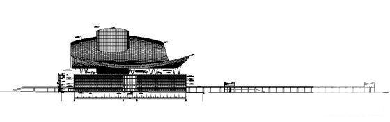 5层现代风格城市民中心框架结构综合楼建筑施工CAD图纸 - 1