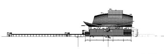 5层现代风格城市民中心框架结构综合楼建筑施工CAD图纸 - 5