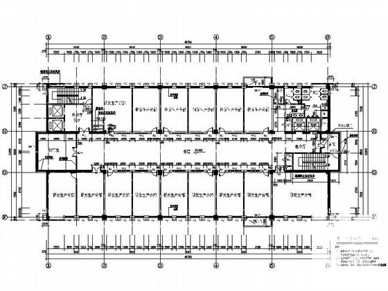 16层现代风格办公楼建筑施工CAD图纸(26415平方米) - 4